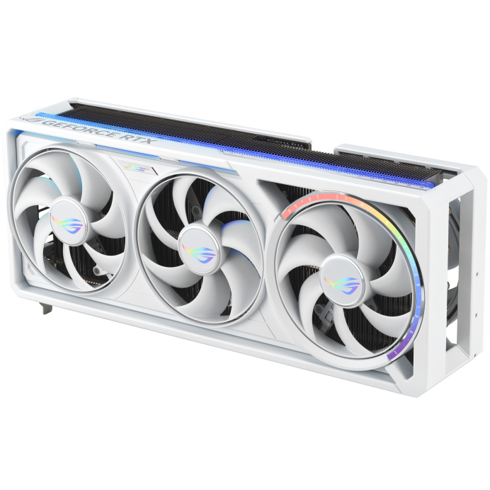 A large main feature product image of ASUS GeForce RTX 5090 ROG Astral OC 32GB GDDR7 - White