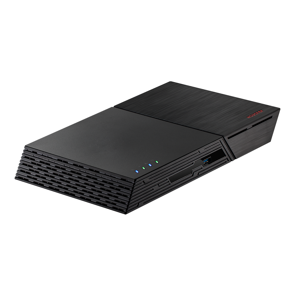 A large main feature product image of Asustor Flashtor 6 Gen2 6-Bay NAS - 2.3Hz Quad-Core, 8GB RAM, 10GbE