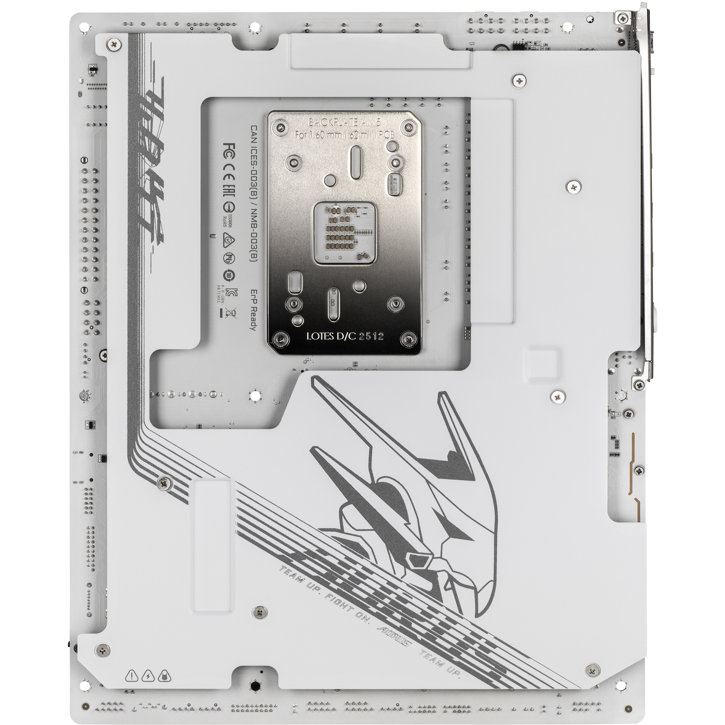A large main feature product image of Gigabyte X870E AORUS Master X3D ICE AM5 ATX Desktop Motherboard
