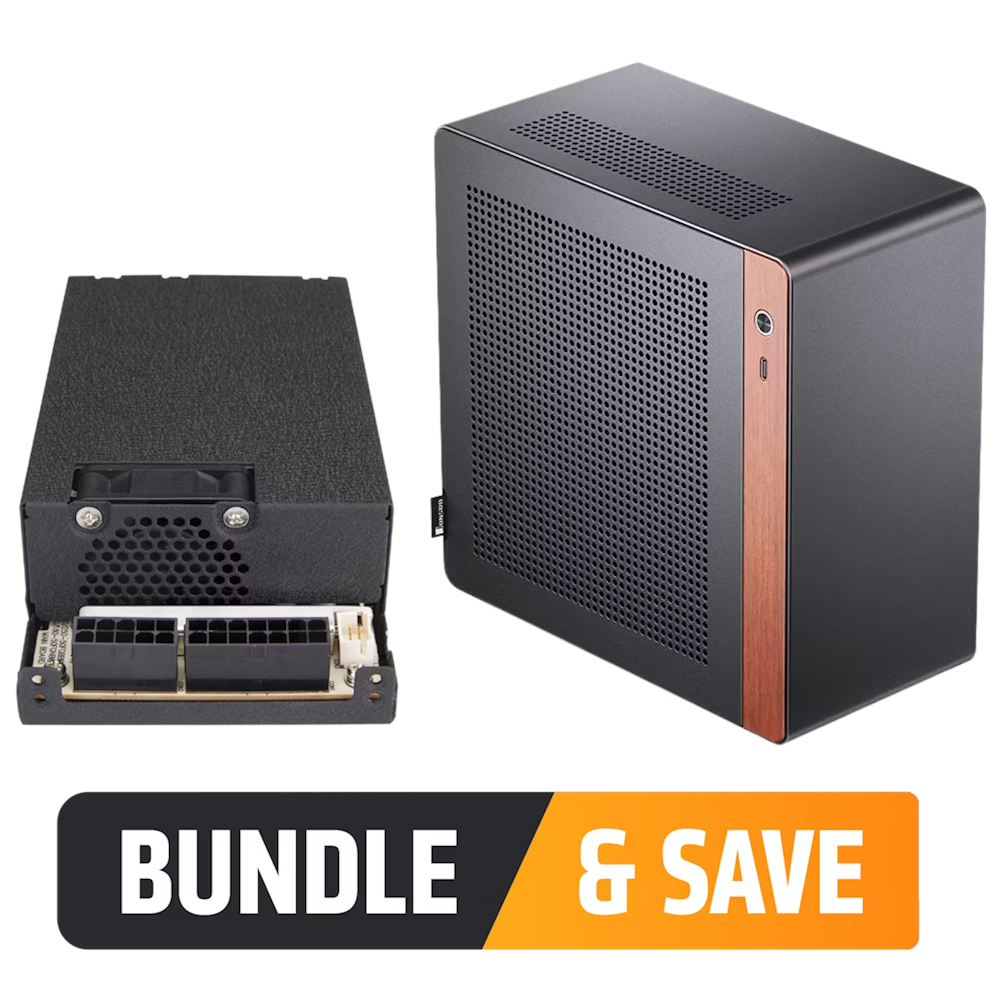 A large main feature product image of Jonsbo N10/NV10 Case + PSU Bundle