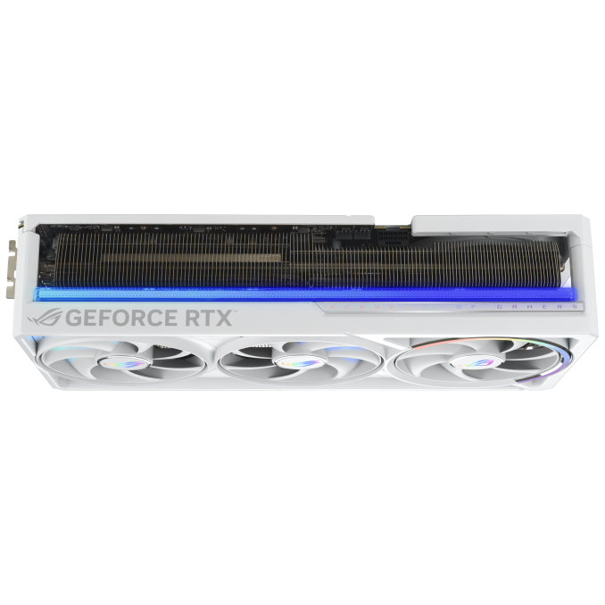 A large main feature product image of ASUS GeForce RTX 5080 ROG Astral Gaming OC 16GB GDDR7 - White