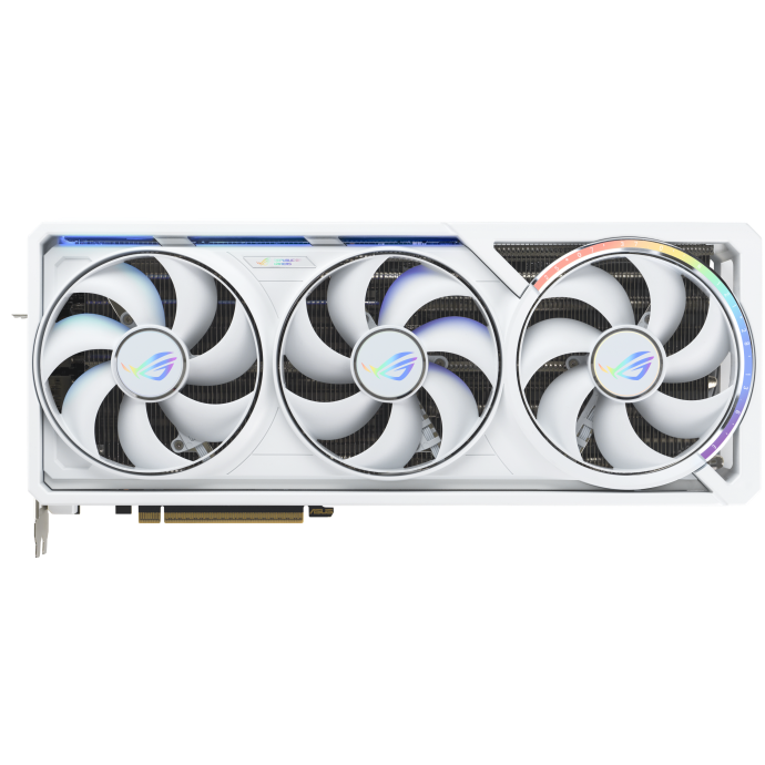 A large main feature product image of ASUS GeForce RTX 5080 ROG Astral Gaming OC 16GB GDDR7 - White