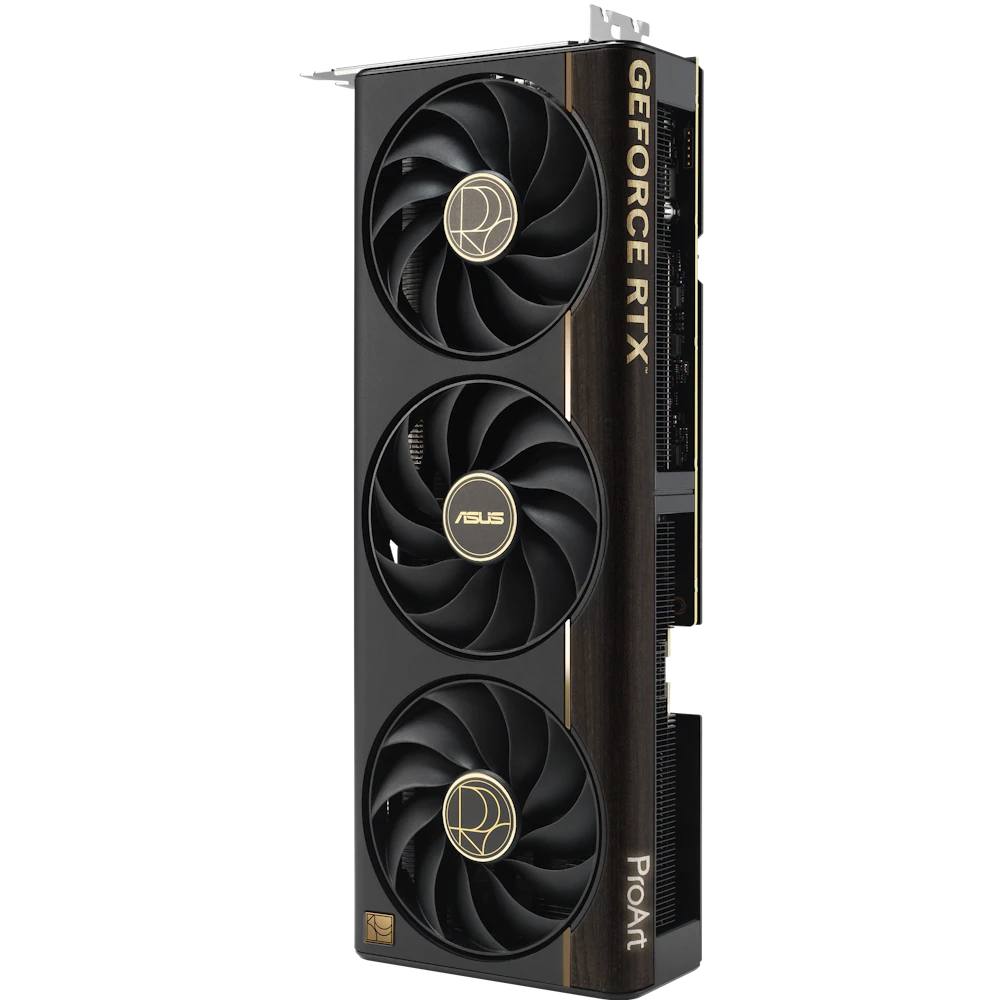 A large main feature product image of ASUS GeForce RTX 5080 ProArt OC 16GB GDDR7