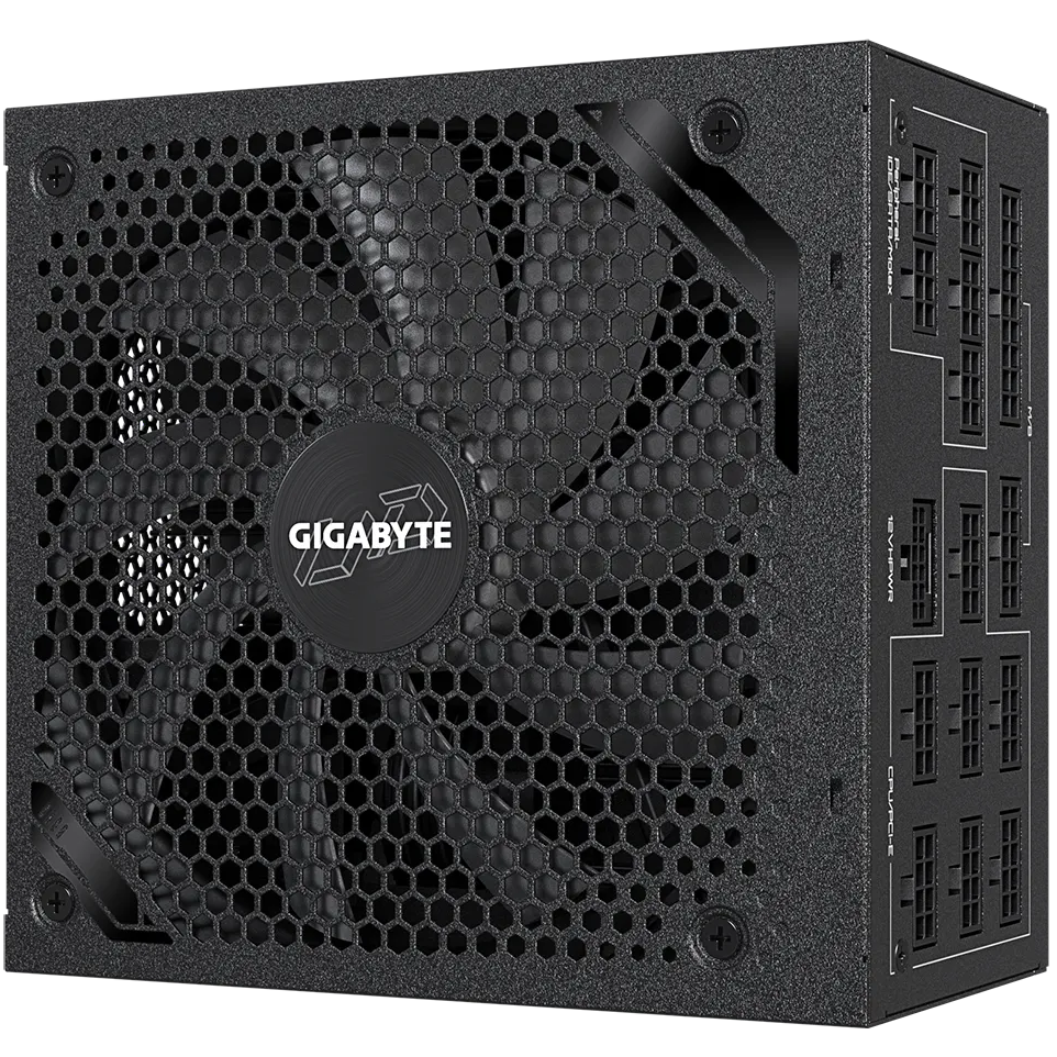 A large main feature product image of Gigabyte UD UD1300GM PG5 1300W Gold PCIe 5.0 Modular PSU