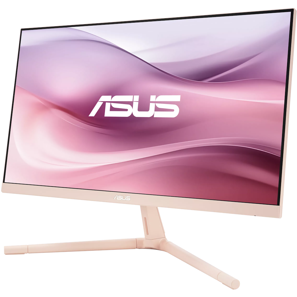 A large main feature product image of ASUS Eye Care VU279CFE-P - 27" 1080p 100Hz IPS Monitor - Pink