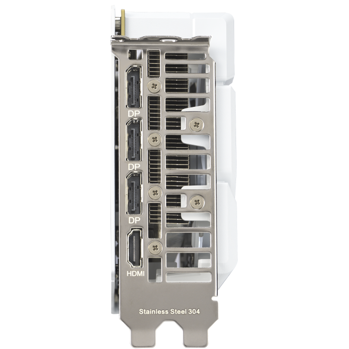 A large main feature product image of ASUS GeForce RTX 5060 Ti Dual OC 16GB GDDR7 - White