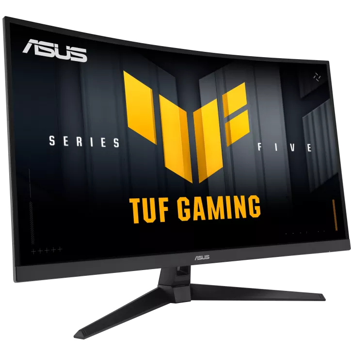 A large main feature product image of ASUS TUF Gaming VG32VQM5B - 32" 1080p 250Hz Fast VA 0.5ms Gaming Monitor