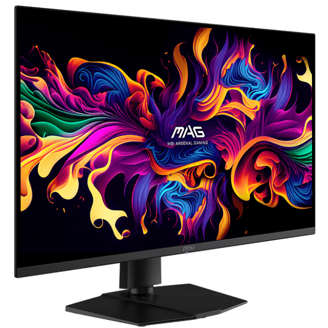 A large main feature product image of MSI MAG 322UP QD-OLED E16 - 32" 4K 2160p 165Hz 0.03ms  QD-OLED Gaming Monitor