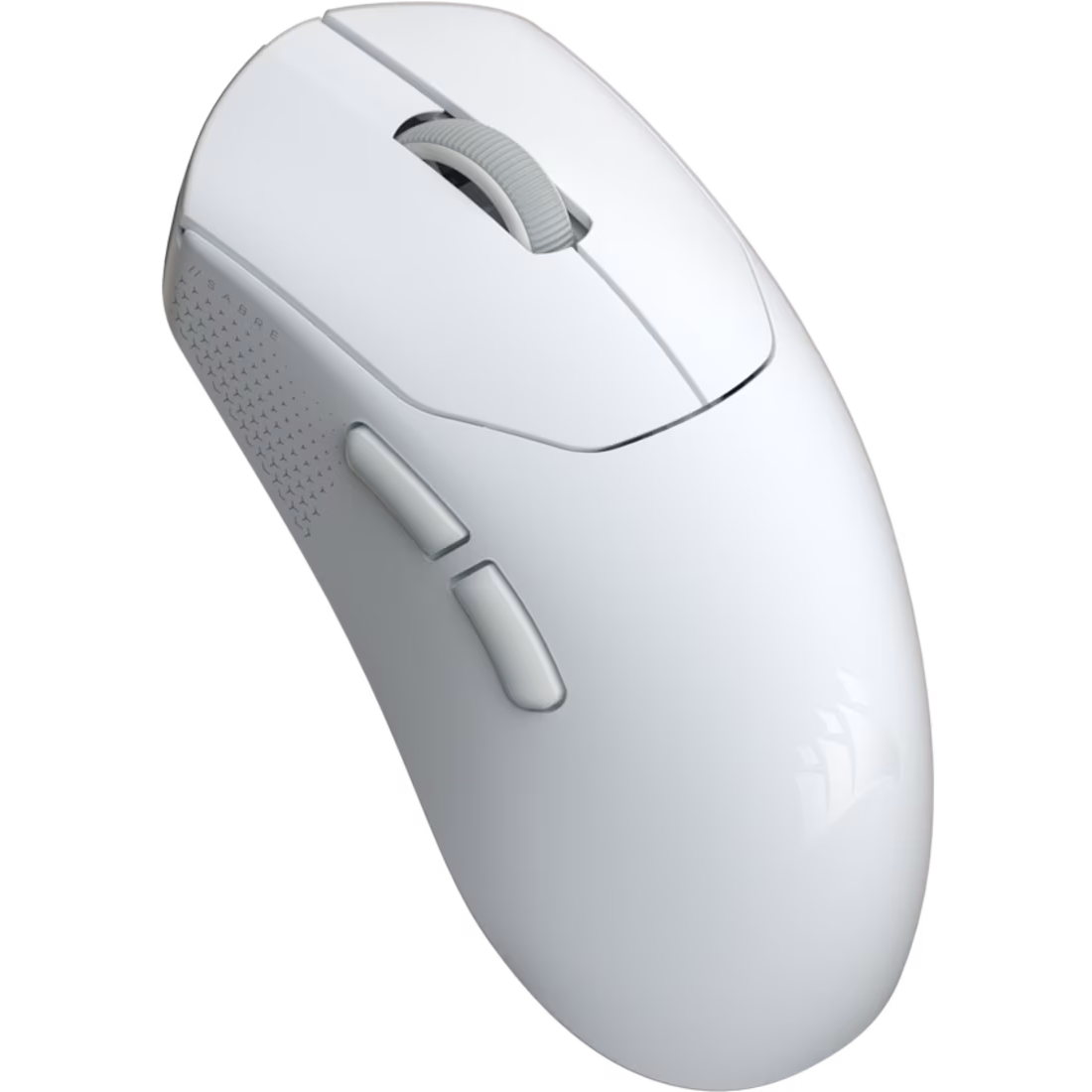 A large main feature product image of Corsair SABRE v2 PRO Ultralight Gaming Mouse (White)