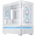 A product image of ASUS PRIME AP202 ARGB mATX Case - White