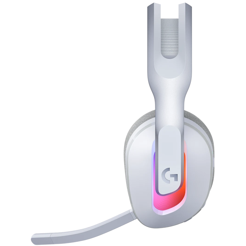 A large main feature product image of Logitech G Astro A20X Wireless Gaming Headset (White)