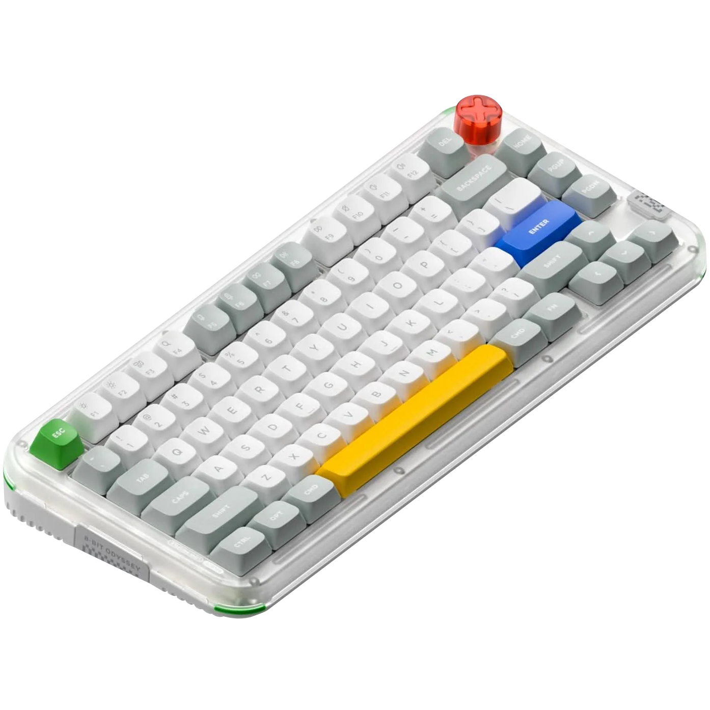 A large main feature product image of Nuphy Kick75 Hybrid-Profile Custom Wireless Mechanical Keyboard - High-Profile (Blush Nano Switch)