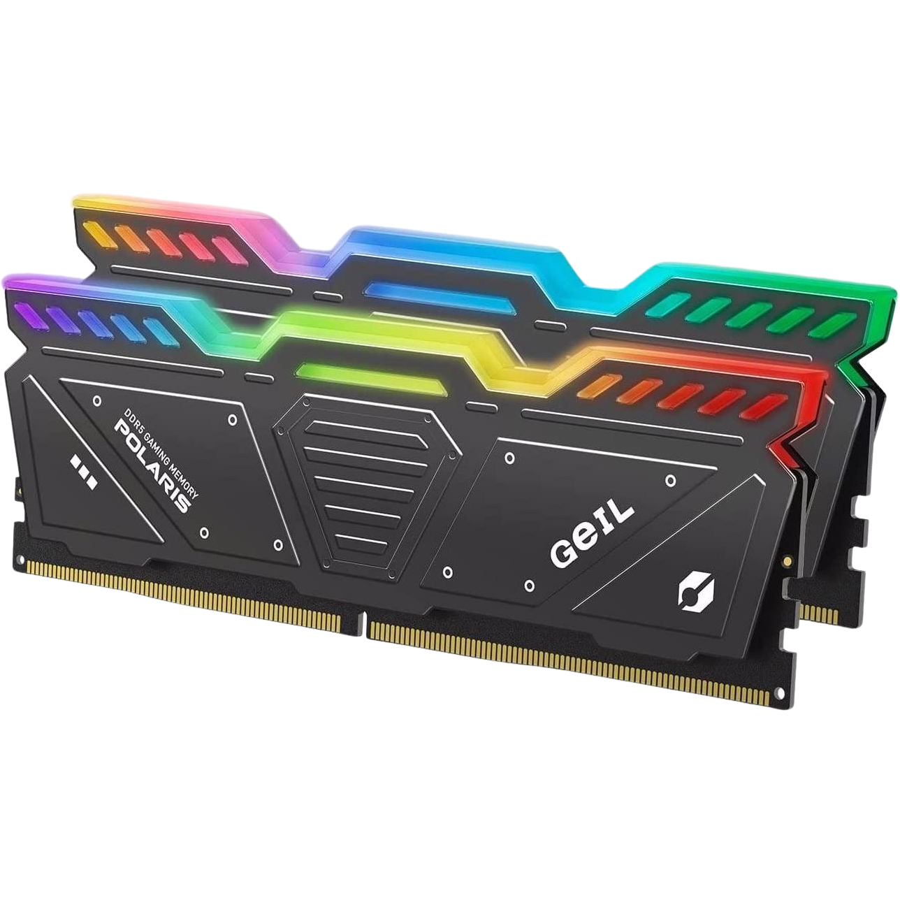 A large main feature product image of GeIL Polaris RGB 32GB Kit (2x16GB) EXPO DDR5-6000 C36 (Grey)