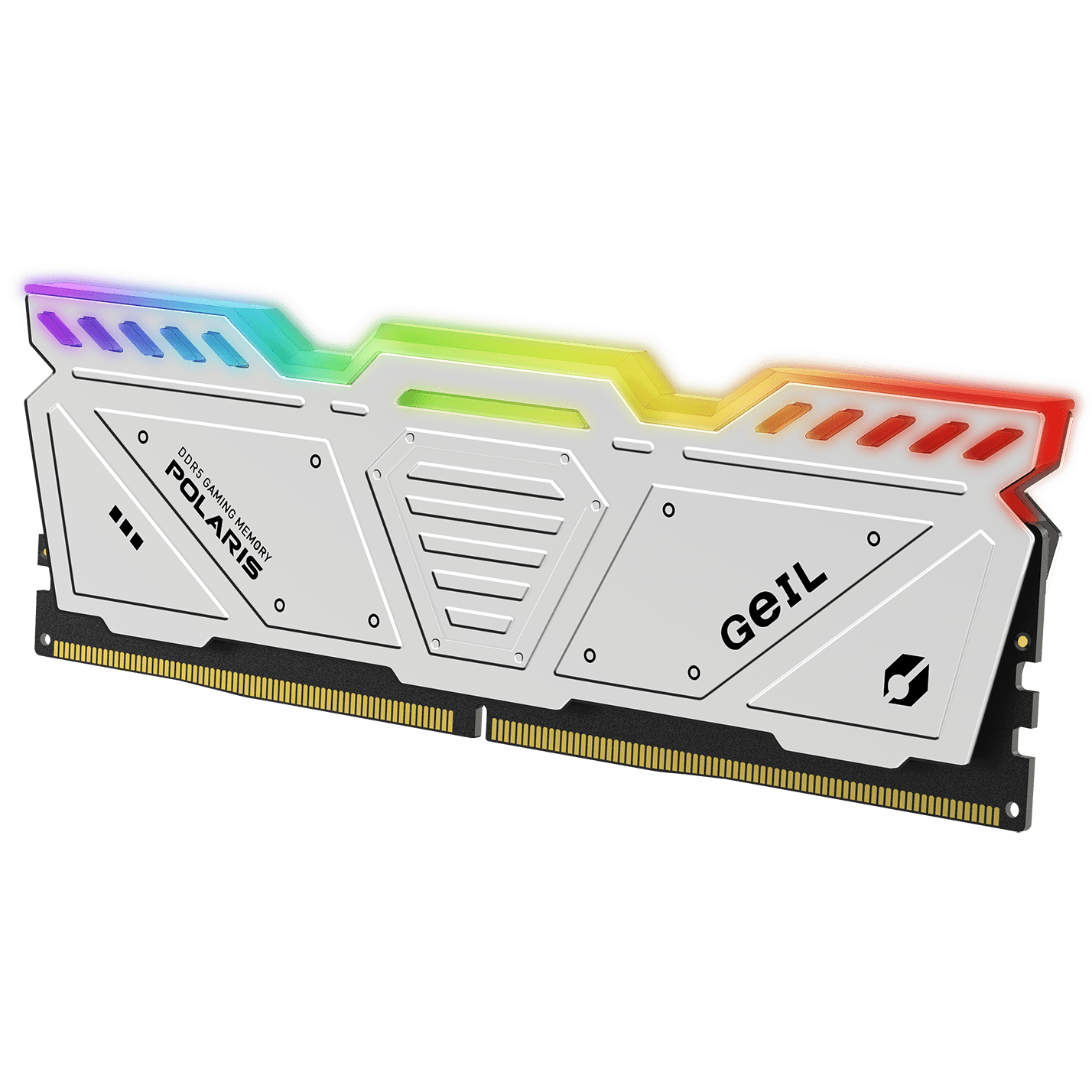 A large main feature product image of GeIL Polaris RGB 32GB Kit (2x16GB) EXPO DDR5-6000 C36 (White)