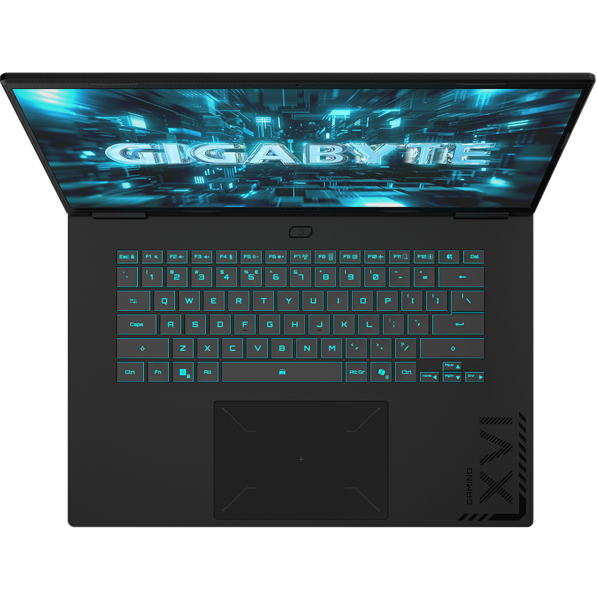 A large main feature product image of Gigabyte GAMING A16 PRO (DXH) - 16" 165Hz, Core 7 240H, RTX 5070 Ti, 32GB/1TB - Win 11 Notebook