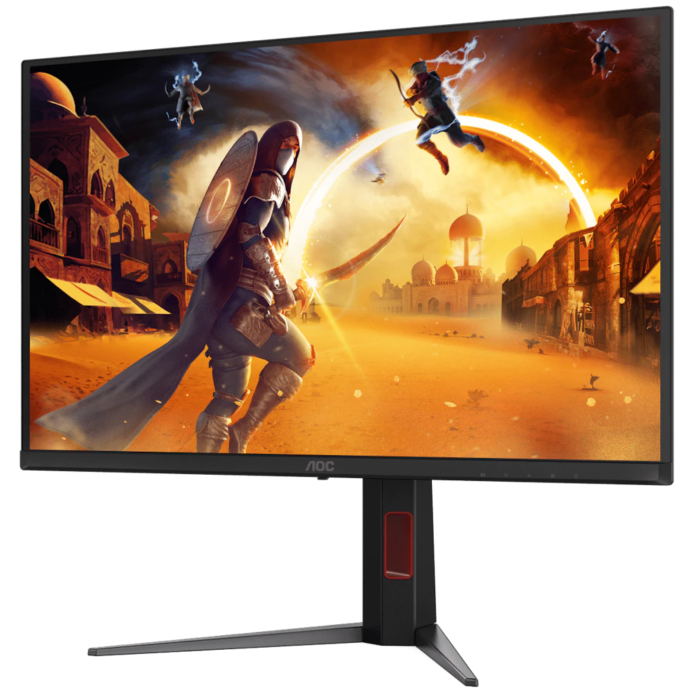 A large main feature product image of AOC Gaming Q27G4SD QD-OLED - 27" 1440p 360Hz 0.03ms Monitor