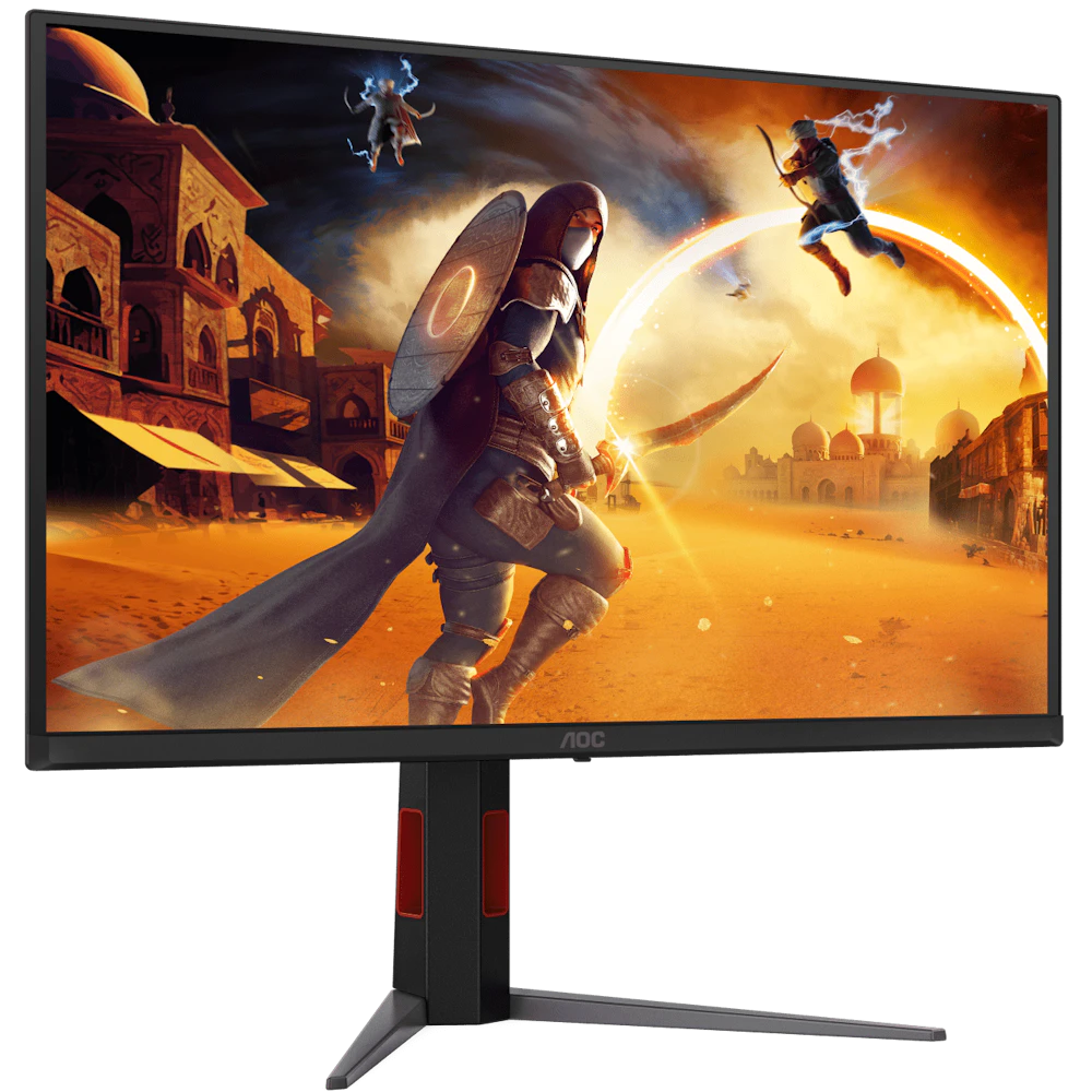 A large main feature product image of AOC Gaming Q27G4SD QD-OLED - 27" 1440p 360Hz 0.03ms Monitor