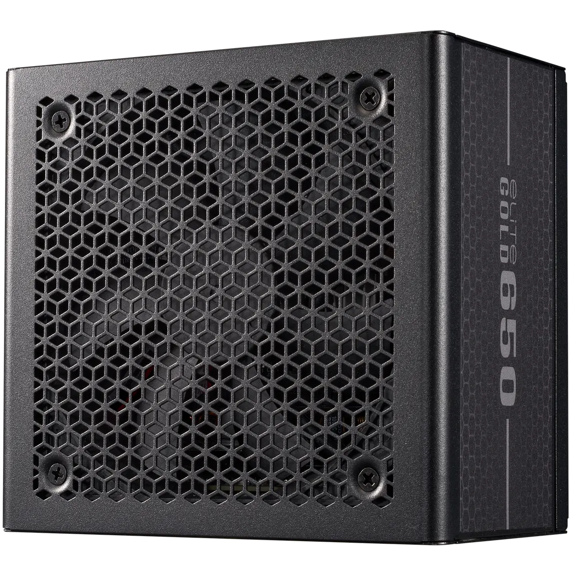 A large main feature product image of Cooler Master Elite Gold 650W ATX 3.1 Modular PSU