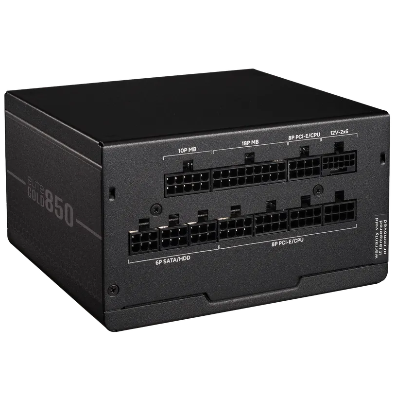 A large main feature product image of Cooler Master Elite Gold 850W ATX 3.1 Modular PSU