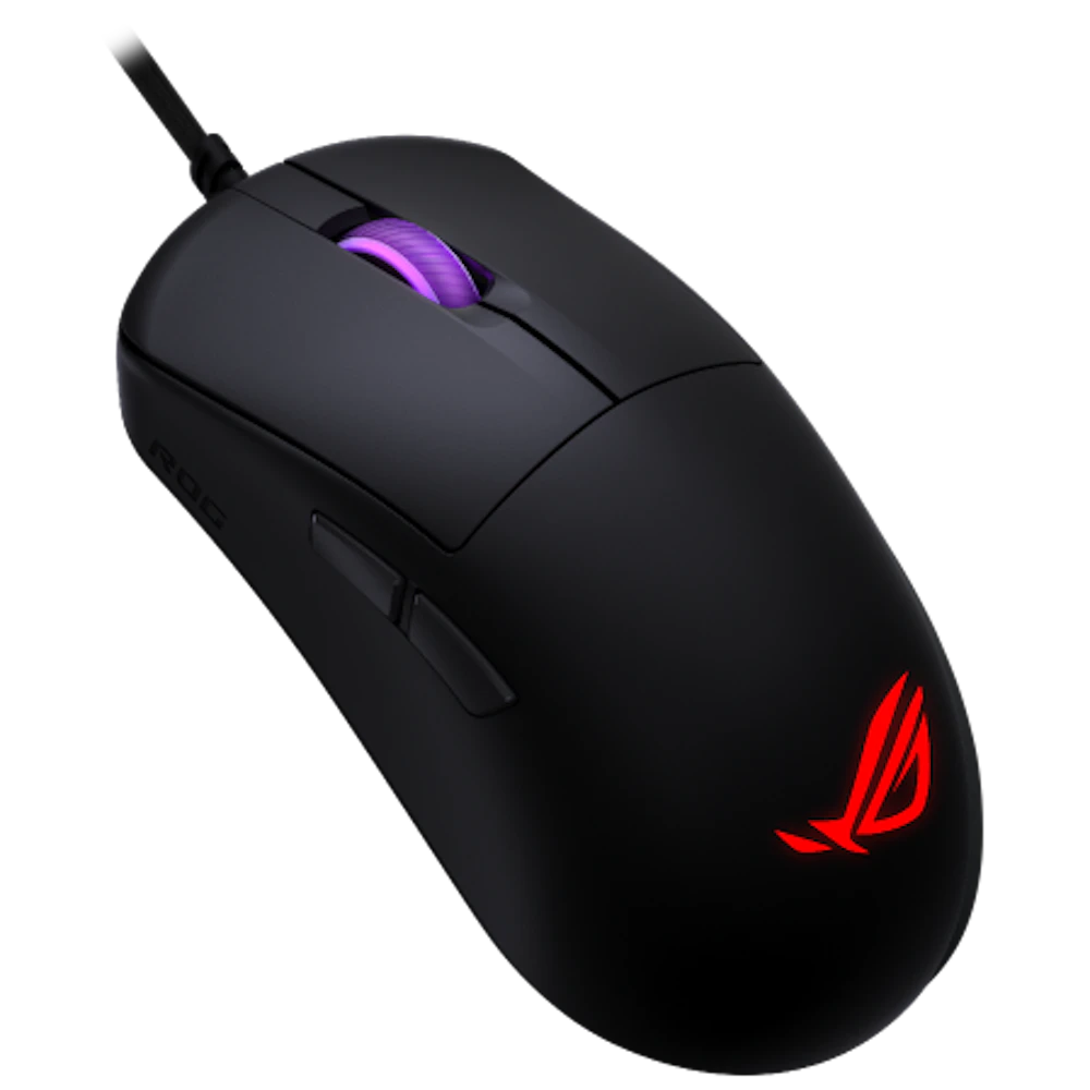 A large main feature product image of ASUS ROG Harpe Mini Core 52g Wired Gaming Mouse