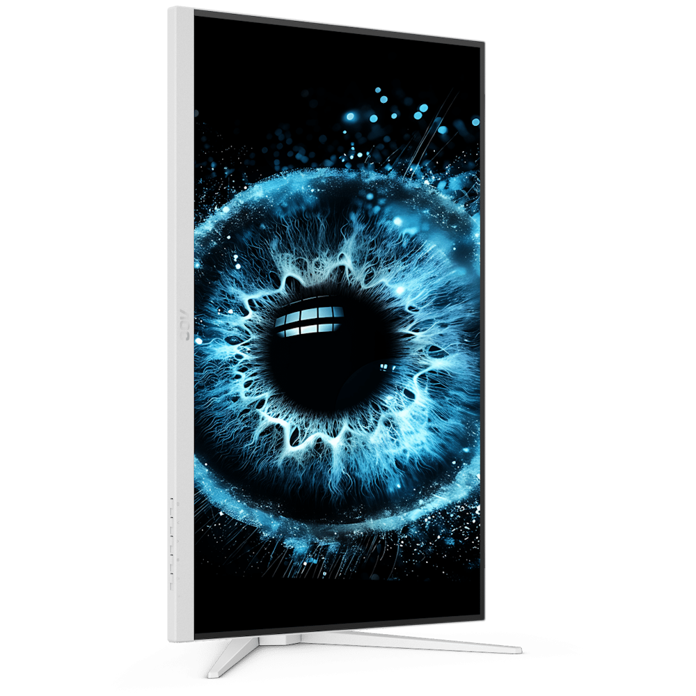 A large main feature product image of AOC Q27G4SL/WS 27" 1440p 320Hz 1ms Circular Polarized Gaming Monitor