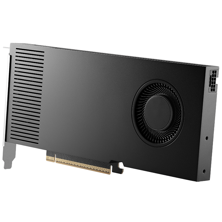 A large main feature product image of Nvidia RTX Pro 4000 Blackwell 24GB GDDR7