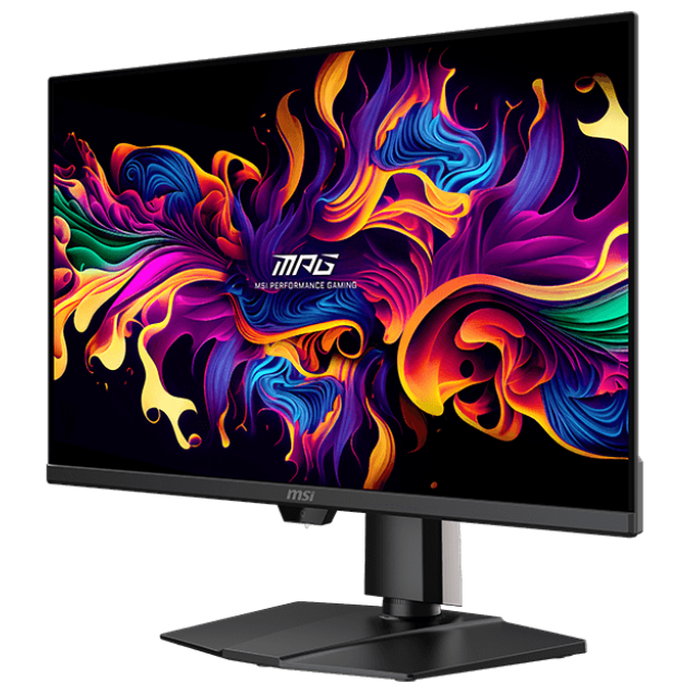 A large main feature product image of MSI MPG 271QR QD-OLED X50 - 27" 1440p 500Hz 0.03ms QD-OLED Gaming Monitor