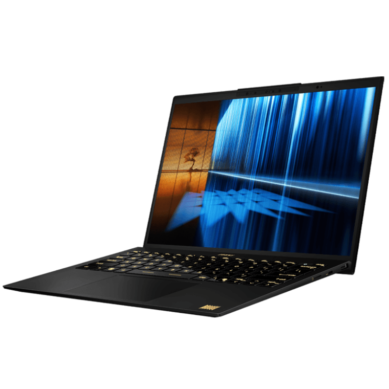 A large main feature product image of MSI Prestige 13 AI+ Ukiyoe Edition (A2VM) - 13.3" 2.8K OLED, Ultra 9 288V, 32GB/2TB - Win 11 Pro AI Notebook