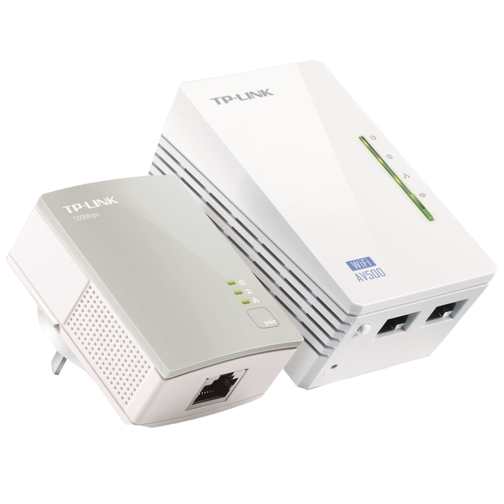 TP-Link WPA4220 KIT - AV600 N300 Wi-Fi 4 Powerline Extender Starter Kit
