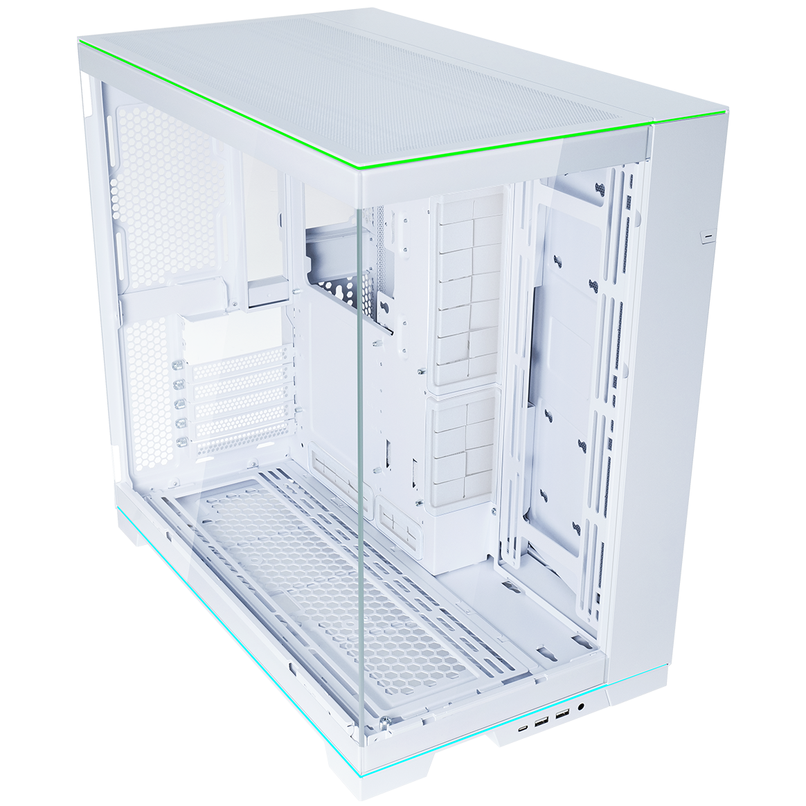 A large main feature product image of Lian Li O11 Dynamic EVO RGB - Mid Tower ATX Case (White)