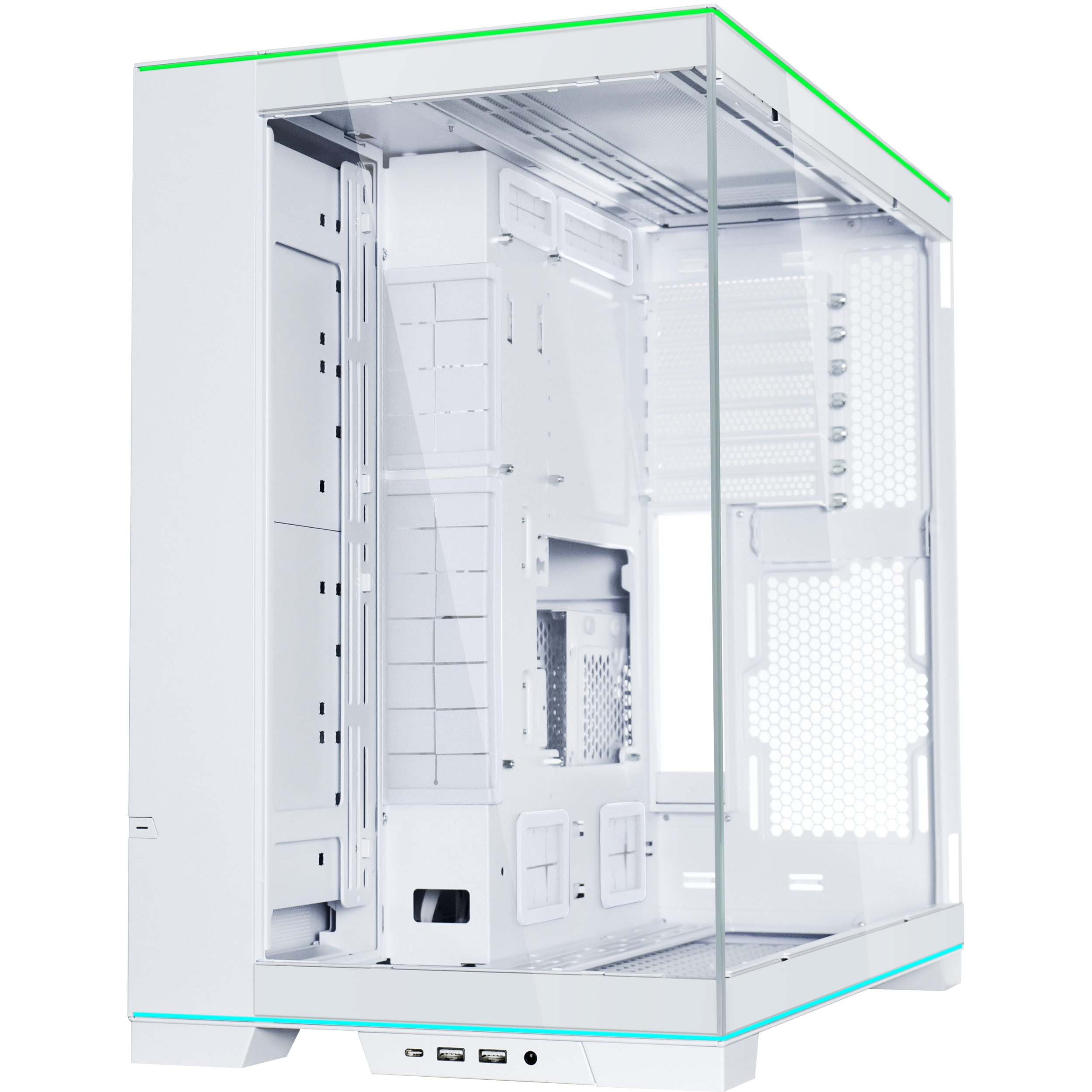 A large main feature product image of Lian Li O11 Dynamic EVO RGB - Mid Tower ATX Case (White)