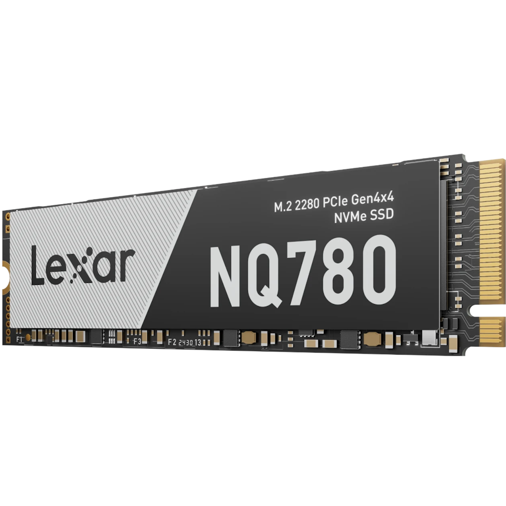 A large main feature product image of Lexar NQ780 PCIe Gen4 NVMe M.2 SSD - 1TB