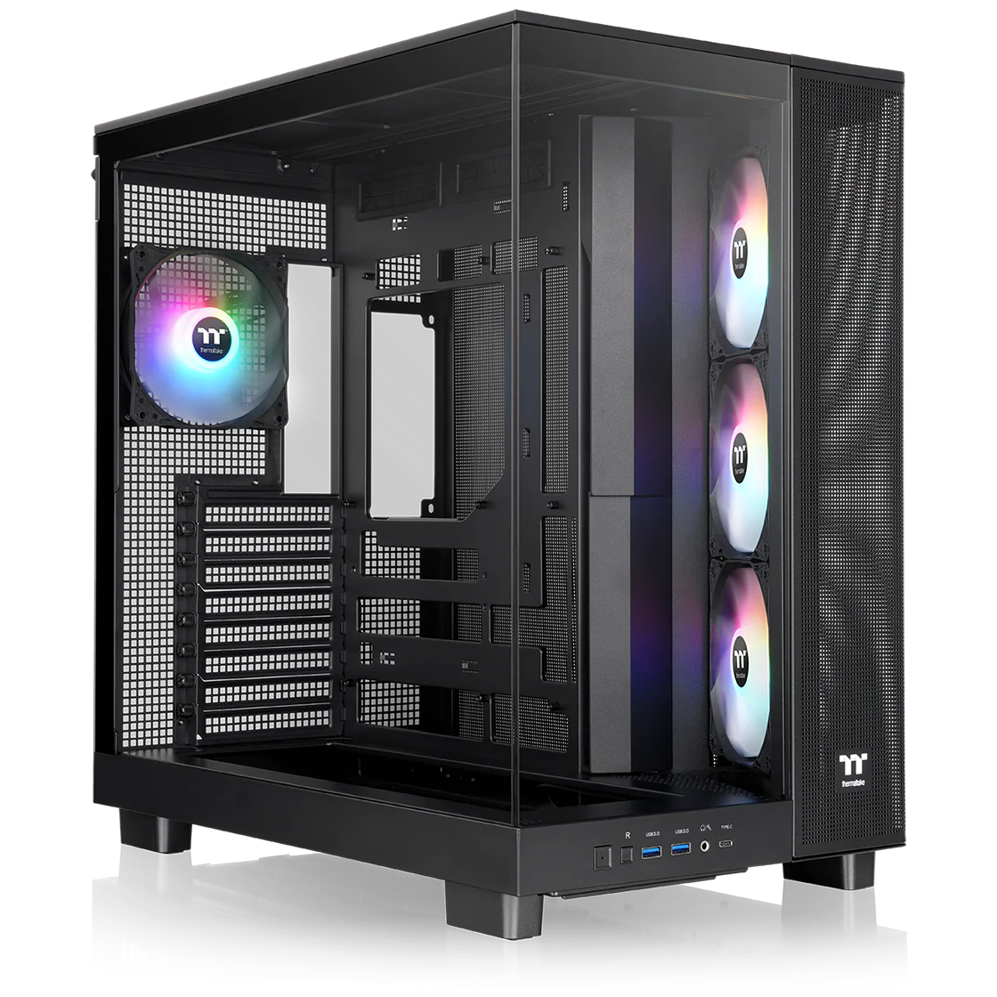 A large main feature product image of Thermaltake View 380 XL Tempered Glass ARGB Mid Tower Case (Black)