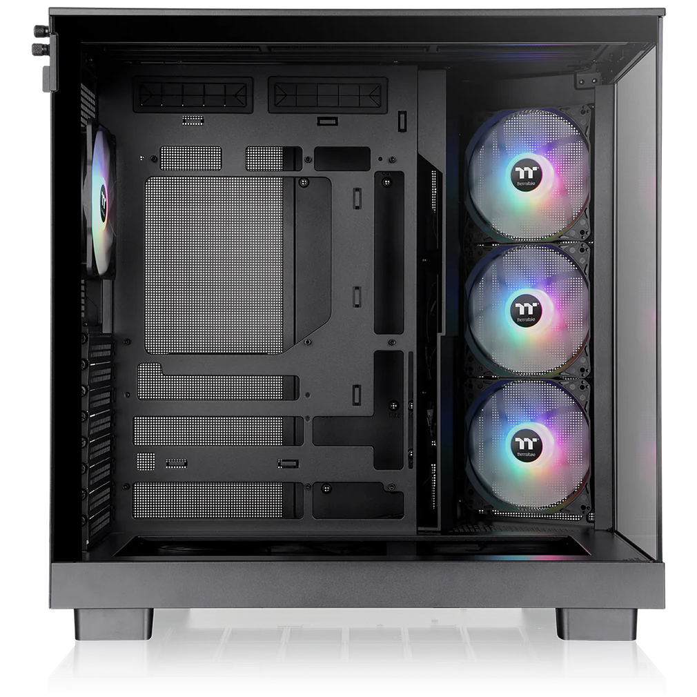 A large main feature product image of Thermaltake View 380 XL Tempered Glass ARGB Mid Tower Case (Black)