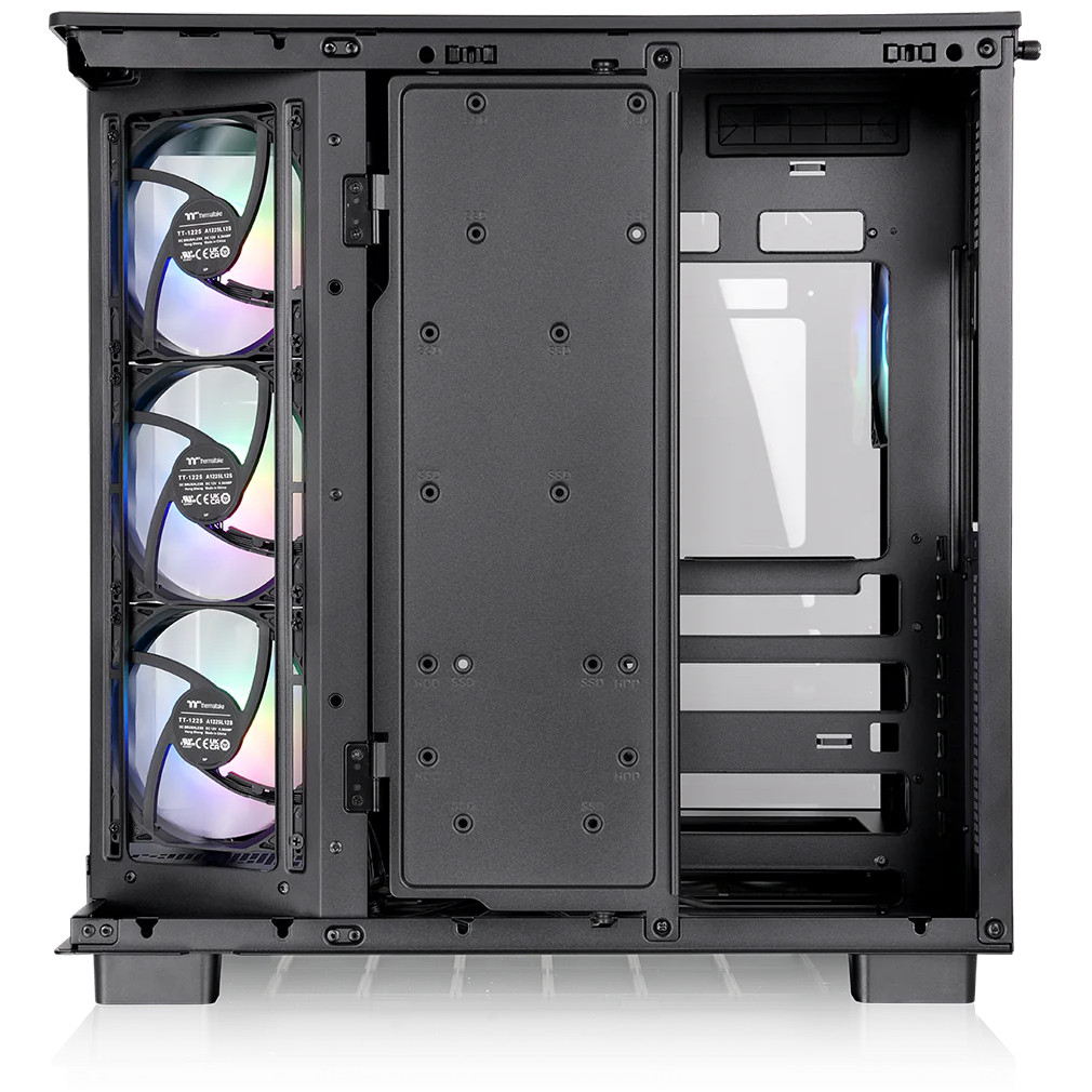 A large main feature product image of Thermaltake View 380 XL Tempered Glass ARGB Mid Tower Case (Black)