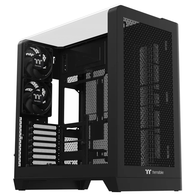 A large main feature product image of Thermaltake View 390 Air Curved Tempered Glass ATX Mid Tower Case (Black)