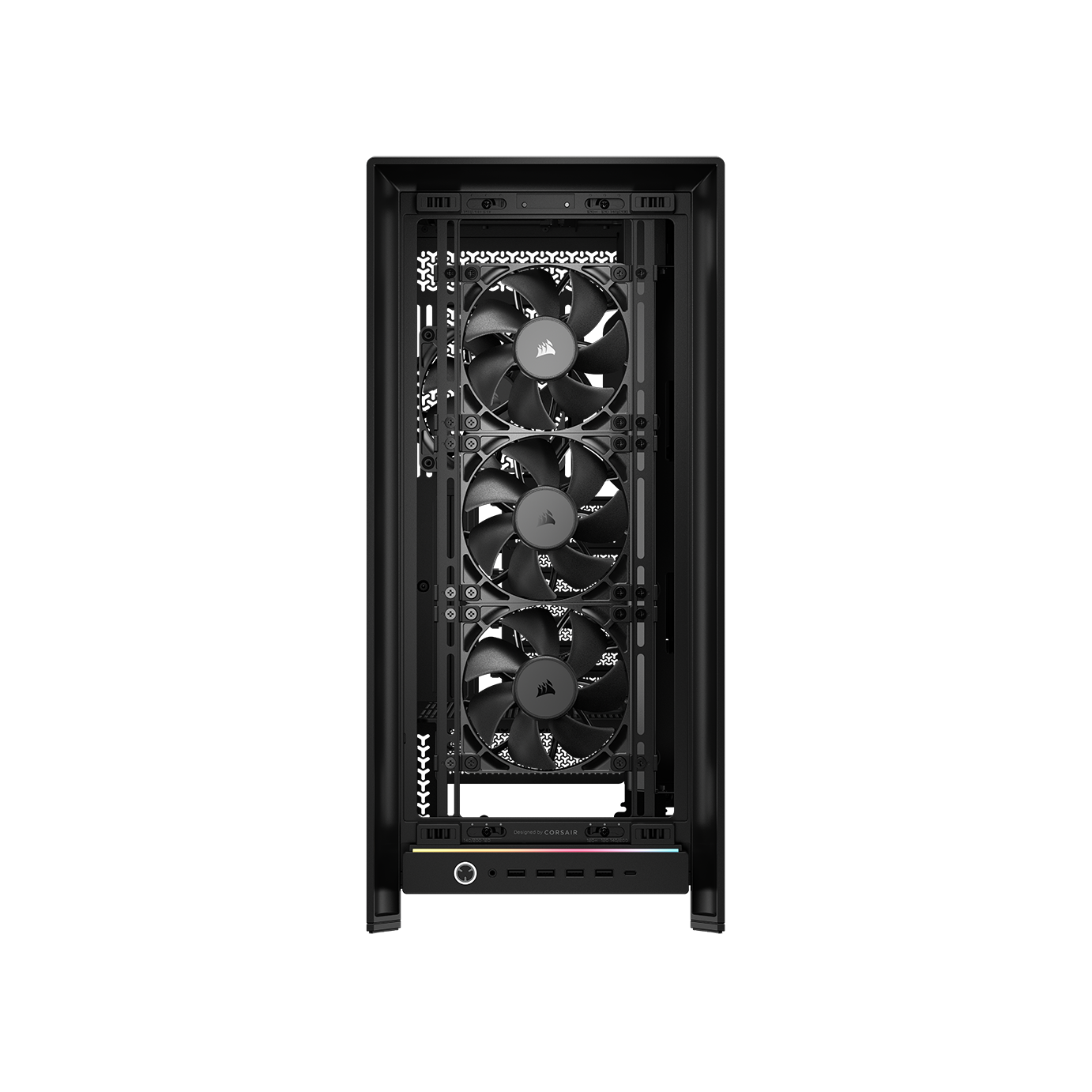 A large main feature product image of EX-DEMO Corsair FRAME 5000D RS Modular Mid Tower Case (Black)