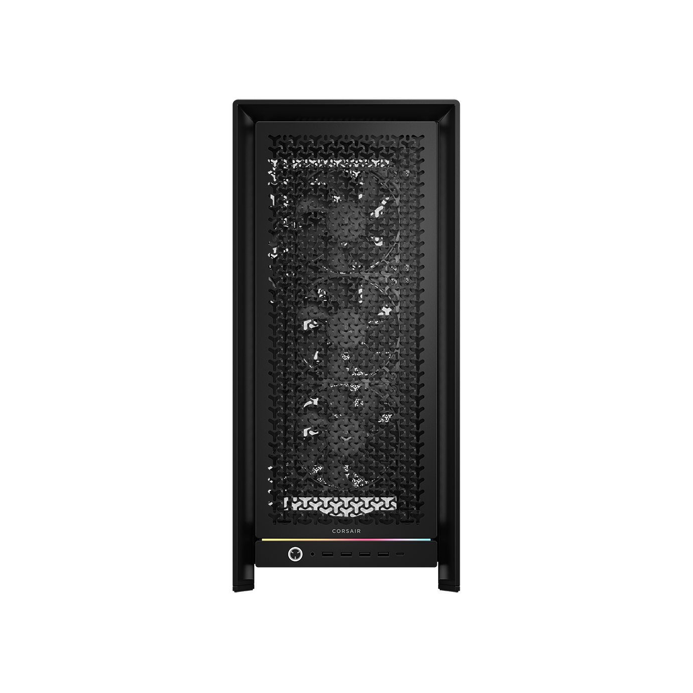 A large main feature product image of EX-DEMO Corsair FRAME 5000D RS Modular Mid Tower Case (Black)