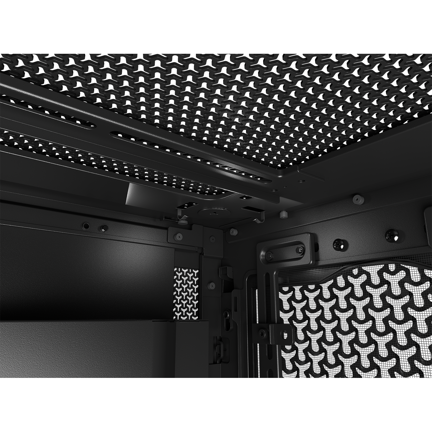 A large main feature product image of EX-DEMO Corsair FRAME 5000D RS Modular Mid Tower Case (Black)