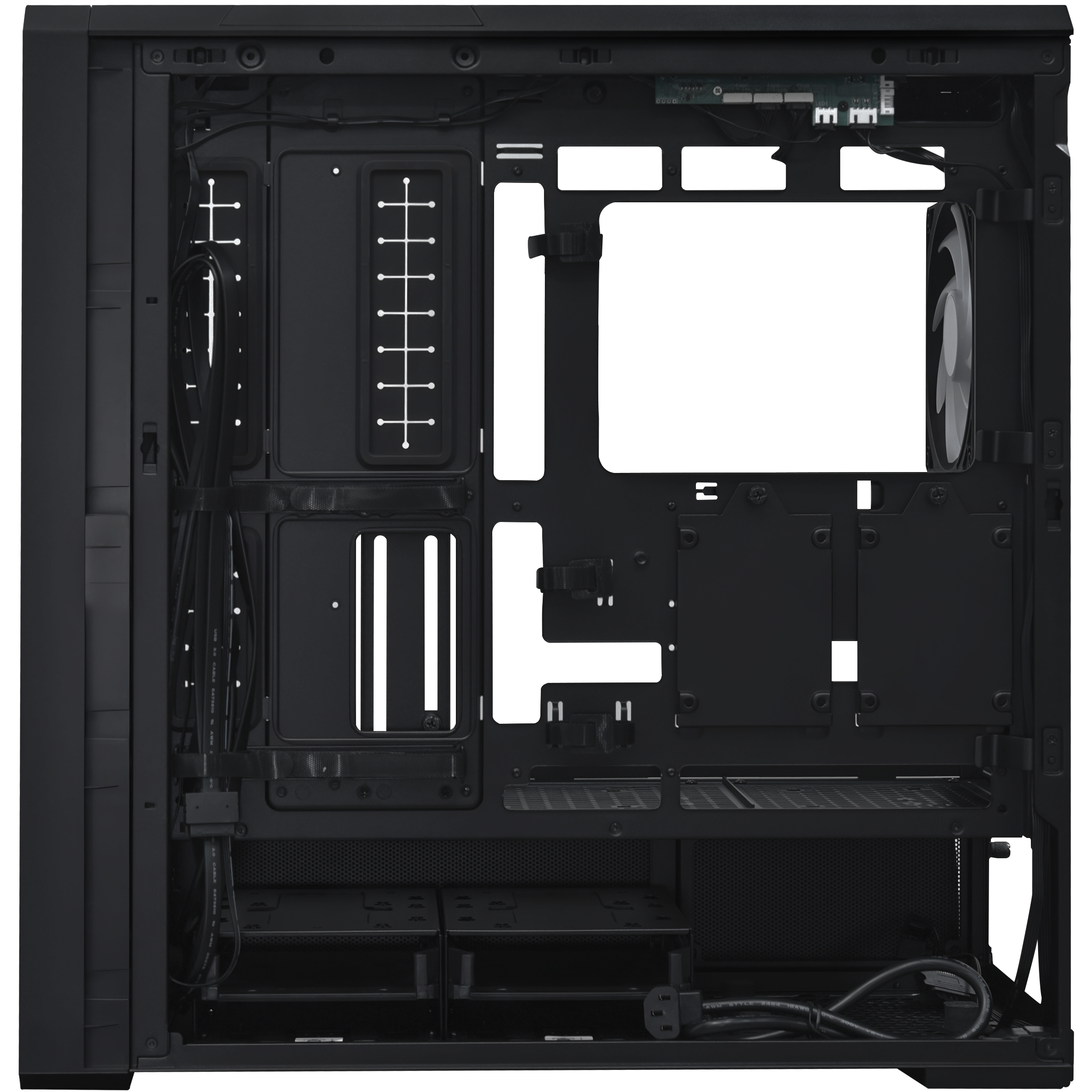 A large main feature product image of Lian Li LANCOOL 217 INF Tempered Glass ARGB Mid Tower Case (Black)