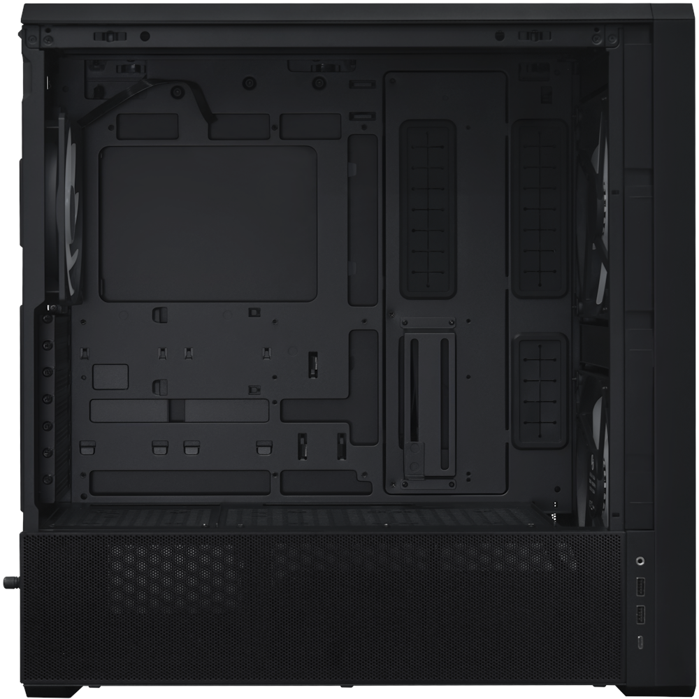 A large main feature product image of Lian Li LANCOOL 217 INF Tempered Glass ARGB Mid Tower Case (Black)