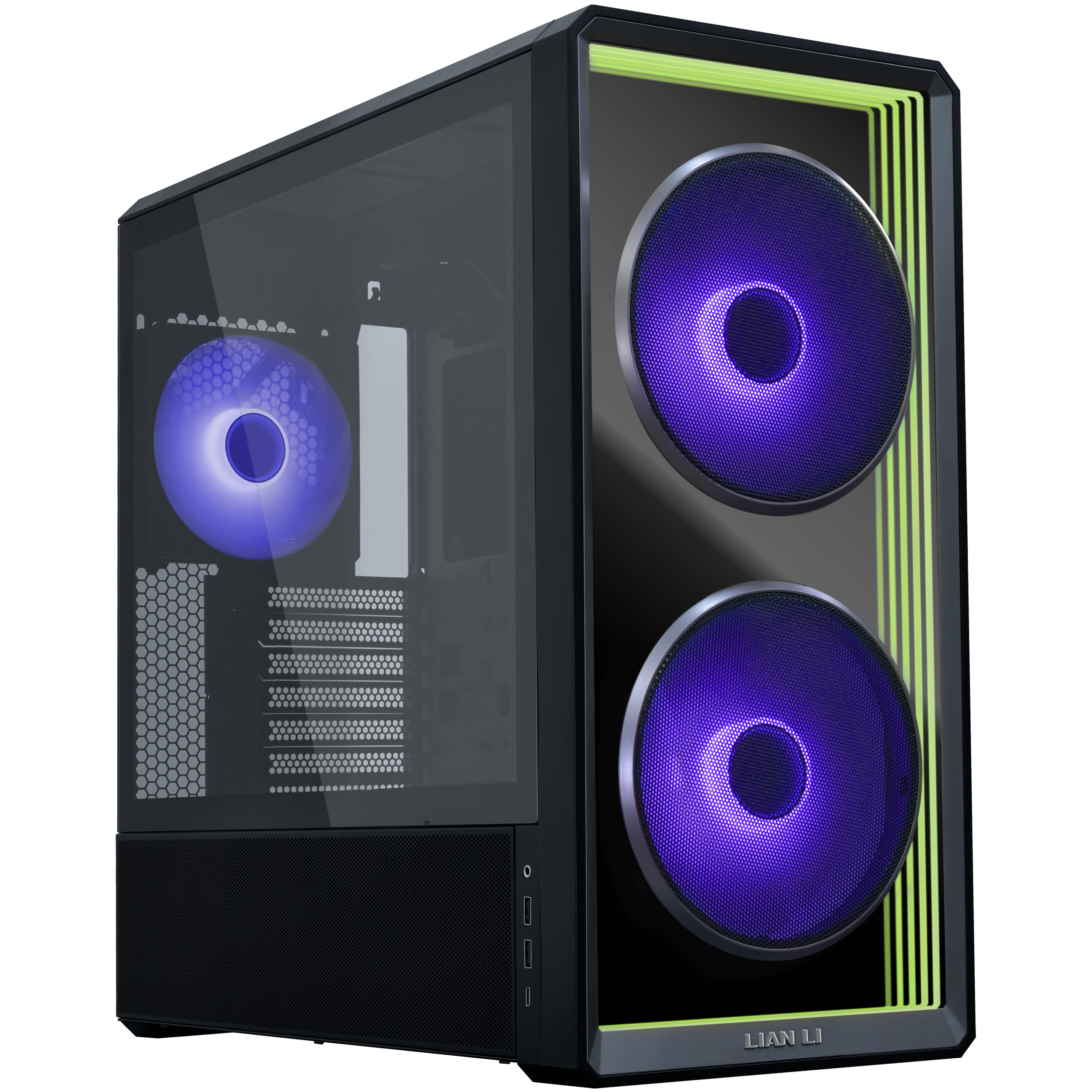 A large main feature product image of Lian Li LANCOOL 217 INF Tempered Glass ARGB Mid Tower Case (Black)