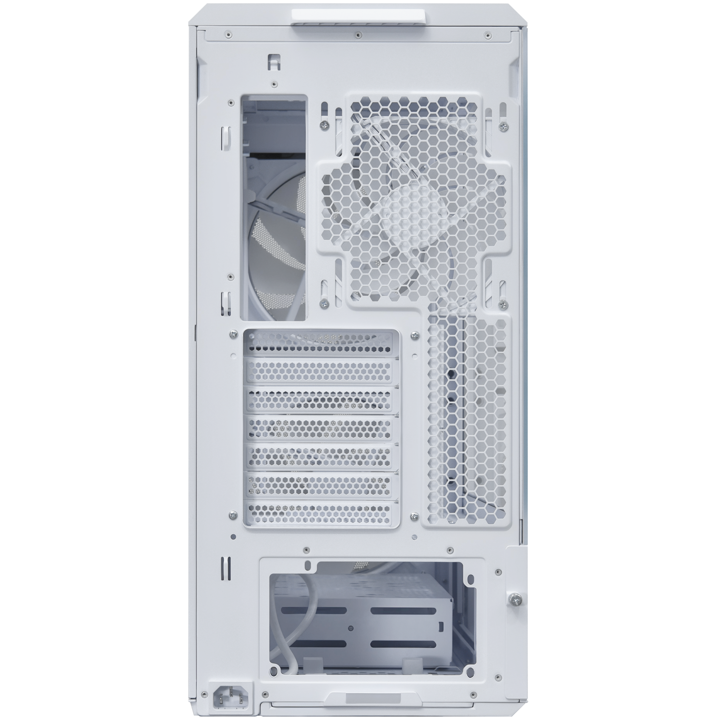 A large main feature product image of Lian Li LANCOOL 217 INF Tempered Glass ARGB Mid Tower Case (White)
