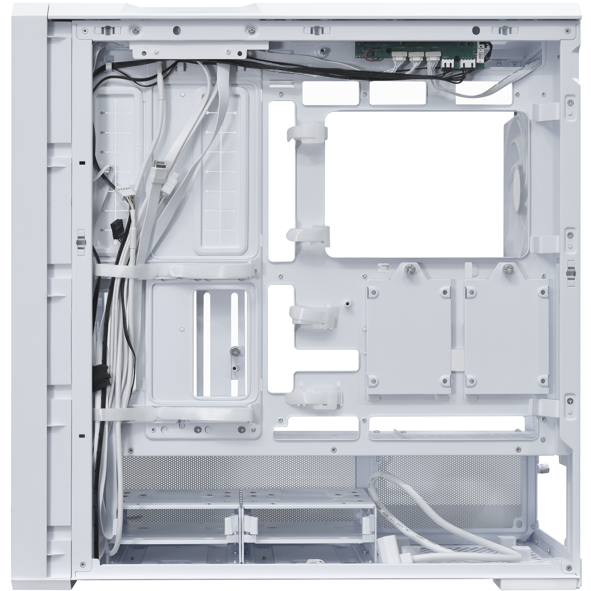 A large main feature product image of Lian Li LANCOOL 217 INF Tempered Glass ARGB Mid Tower Case (White)