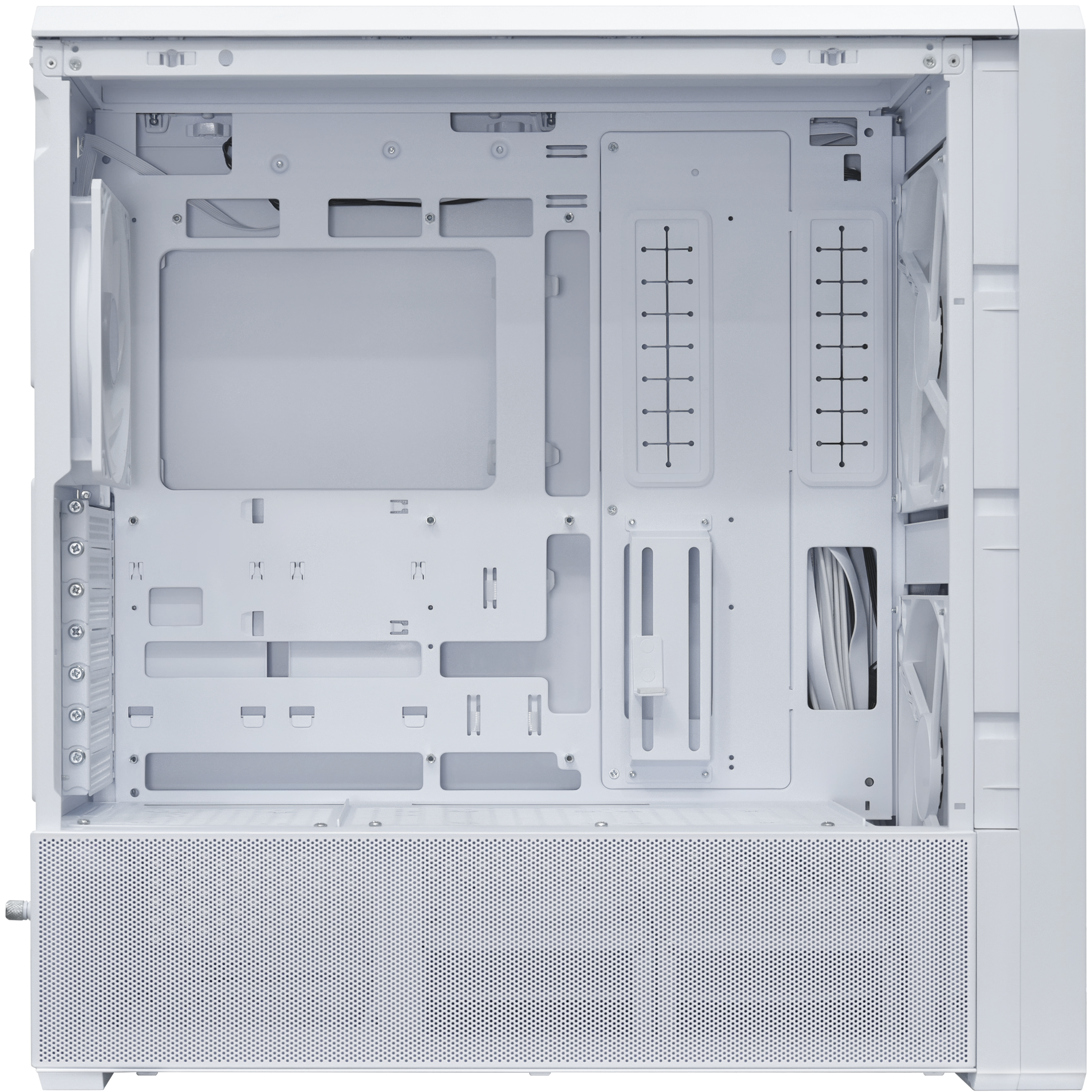 A large main feature product image of Lian Li LANCOOL 217 INF Tempered Glass ARGB Mid Tower Case (White)