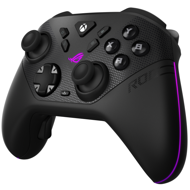 A large main feature product image of ASUS ROG Raikiri II X 1000Hz Tri-mode Wireless Controller