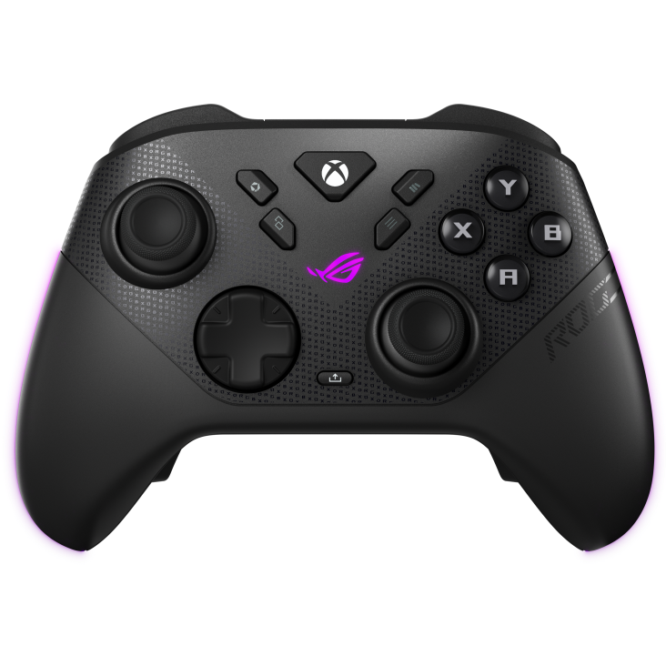 A large main feature product image of ASUS ROG Raikiri II X 1000Hz Tri-mode Wireless Controller