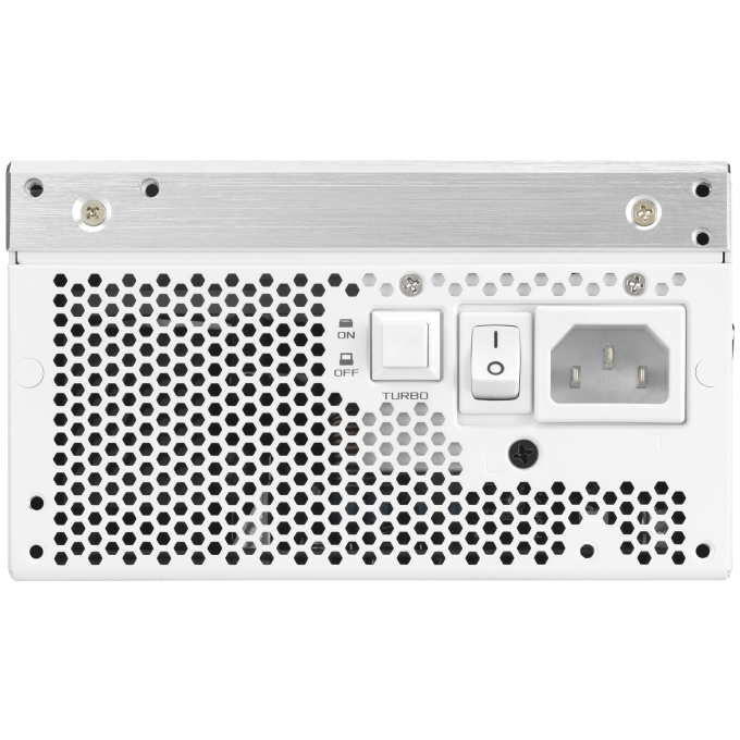 A large main feature product image of ASUS ROG THOR 1200W Platinum III PCIe 5.0 Modular PSU w/ Magnetic OLED Display - White