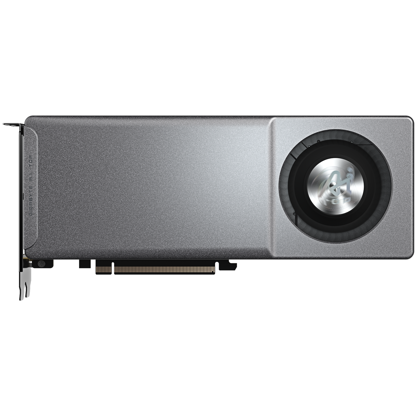 A large main feature product image of Gigabyte Radeon R9700 Ai Top 32GB GDDR6