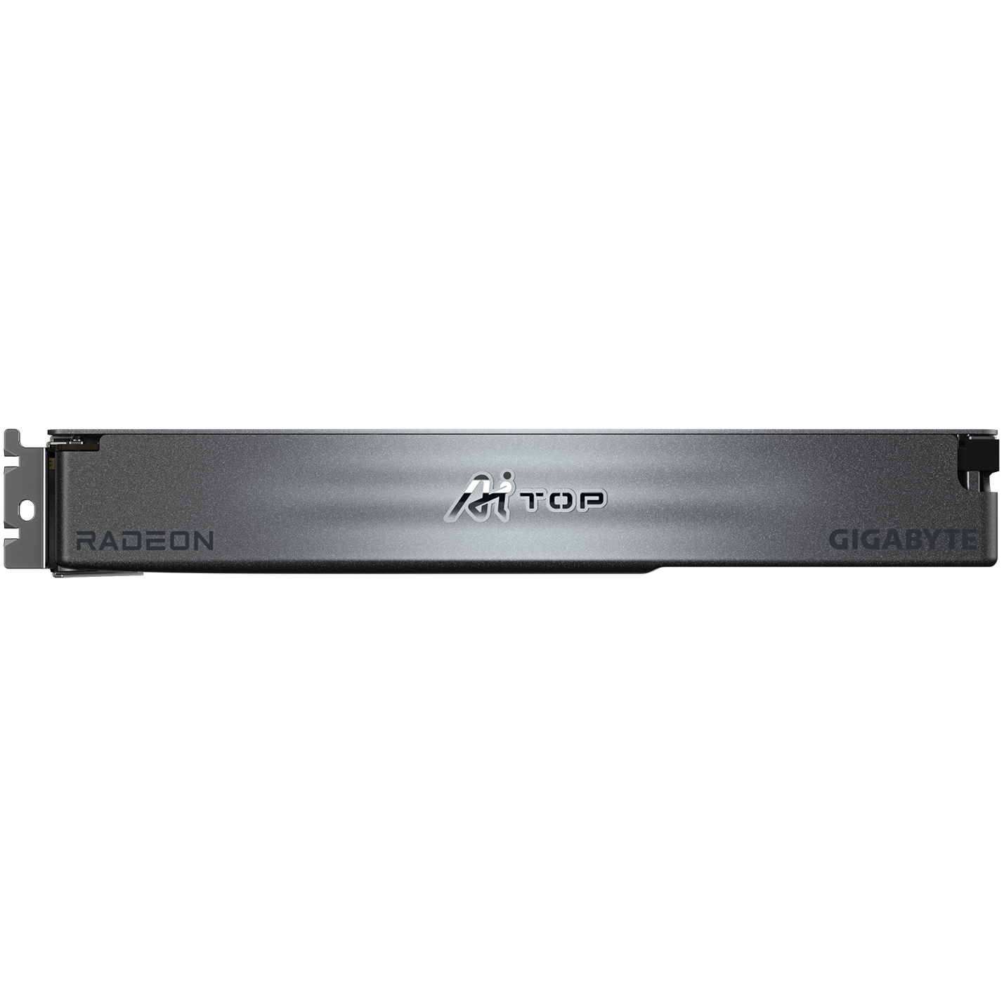 A large main feature product image of Gigabyte Radeon R9700 Ai Top 32GB GDDR6